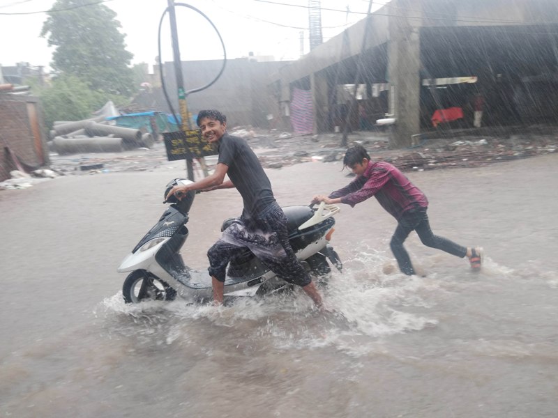 Water-logging in Rajkot