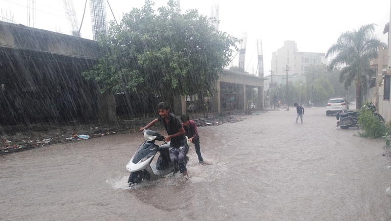 Water-logging in Rajkot