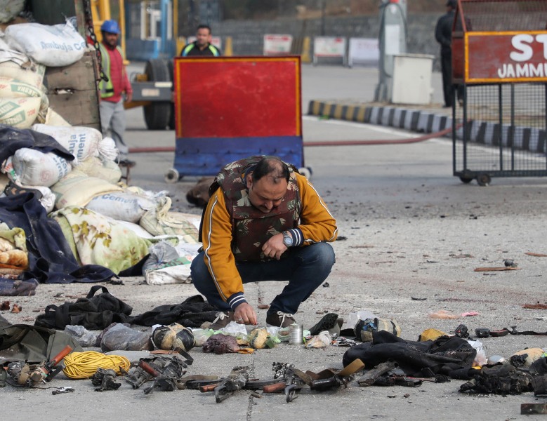 Inspection of encounter site at Nagrota in Jammu