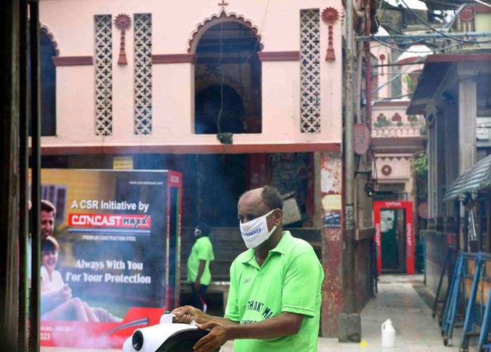 Kalighat Temple in Kolkata conducts sanitisation to keep devotees safe 