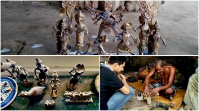 Trying hand at one of the world's oldest metal casting art