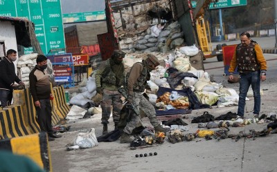 Inspection of encounter site at Nagrota in Jammu