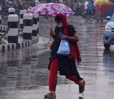 Flooded street in Patna