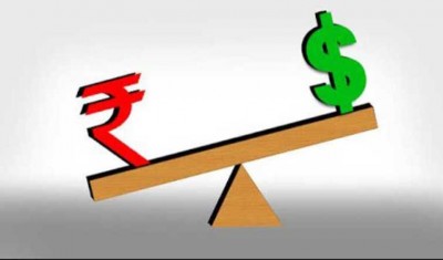 Rupee down 10 paise against USD