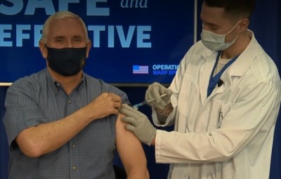 'I didn't feel a thing', says US Vice President Mike Pence after receiving Covid-19 vaccine shot