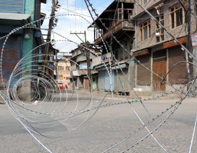 Article 370 Scrapping Anniversary: Security forces keping strict vigil at Budshah Bridge in Srinagar