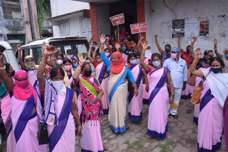 Protest at Civil Court in Patna