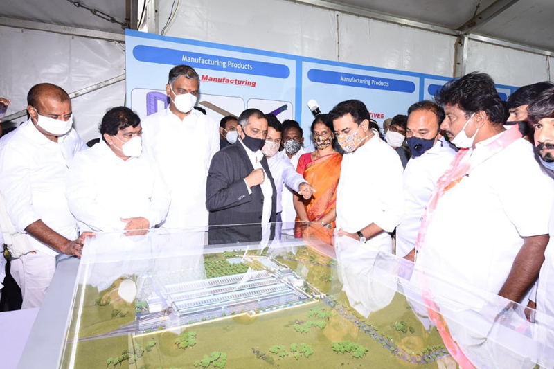 Telangana Minister lays foundation for rail coach factory