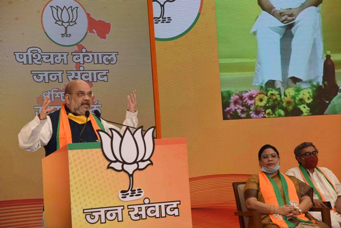 Amit Shah addresses West Bengal Jan-Samwad  virtual rally