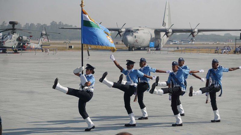 Dress rehearsal of IAF Day parade