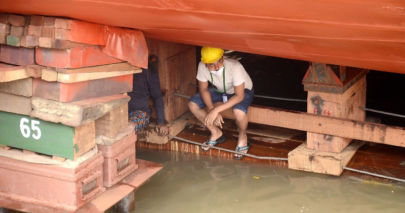 GRSE built first Project 17A stealth frigate ship 'Himgiri' launched in Kolkata