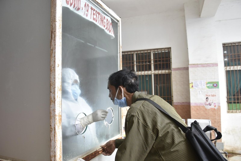 Covid-19 test at Ranchi hospital