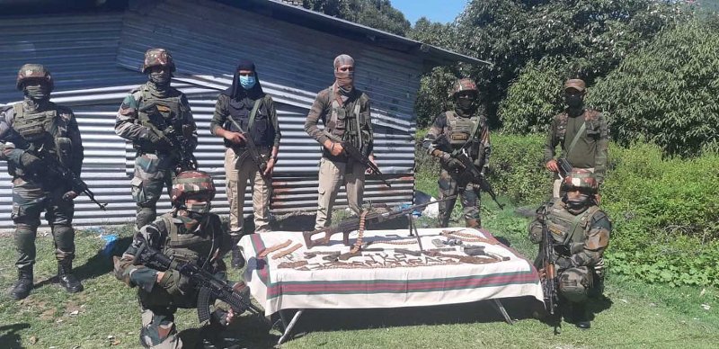 Security forces recovered from hideout in Rajouri