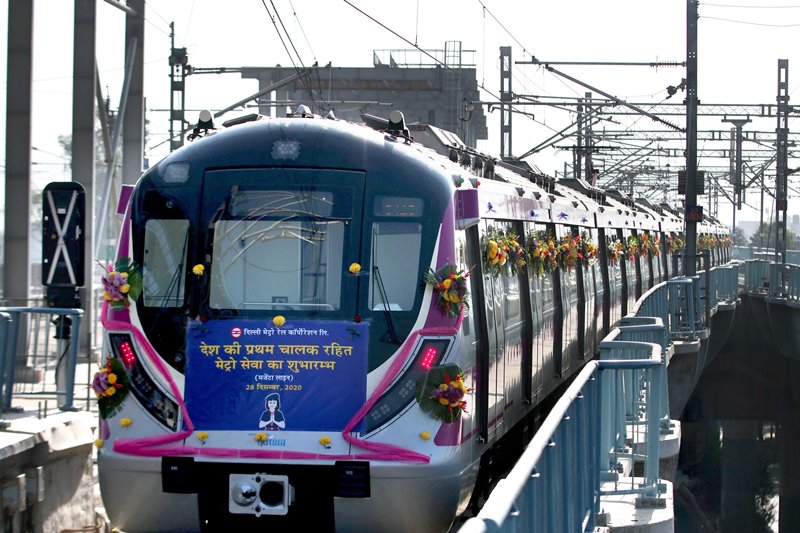 PM Modi launches driverless metro in Delhi