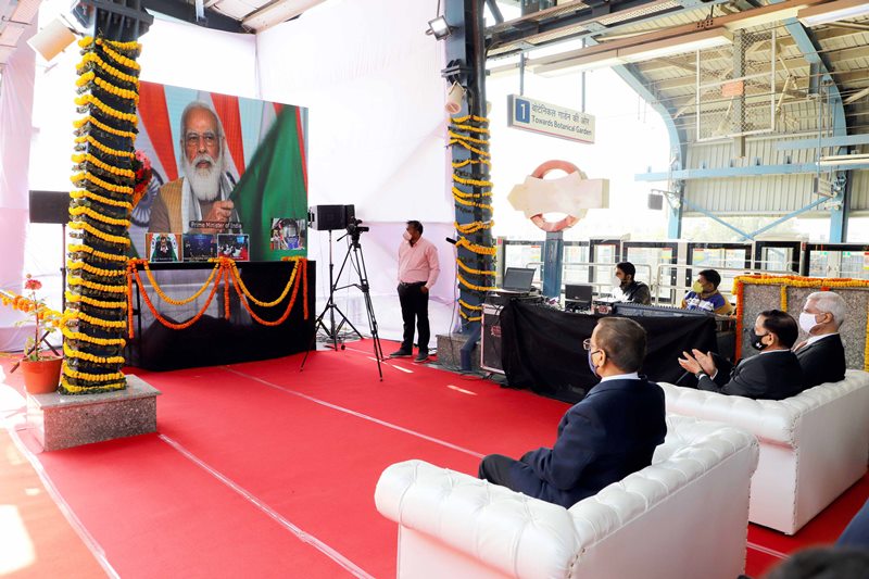 PM Modi launches driverless metro in Delhi