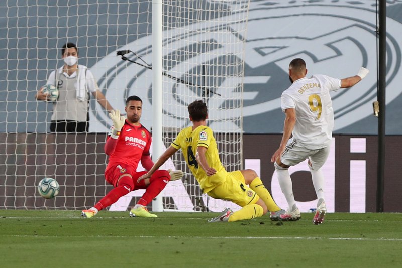 La Liga football match between Real Madrid and Villareal