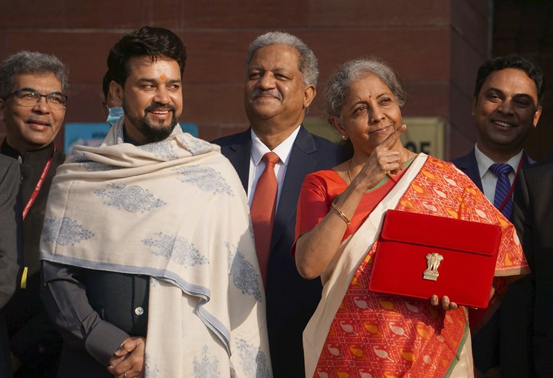 Nirmala Sitharaman in Parliament to present Union Budget 2021
