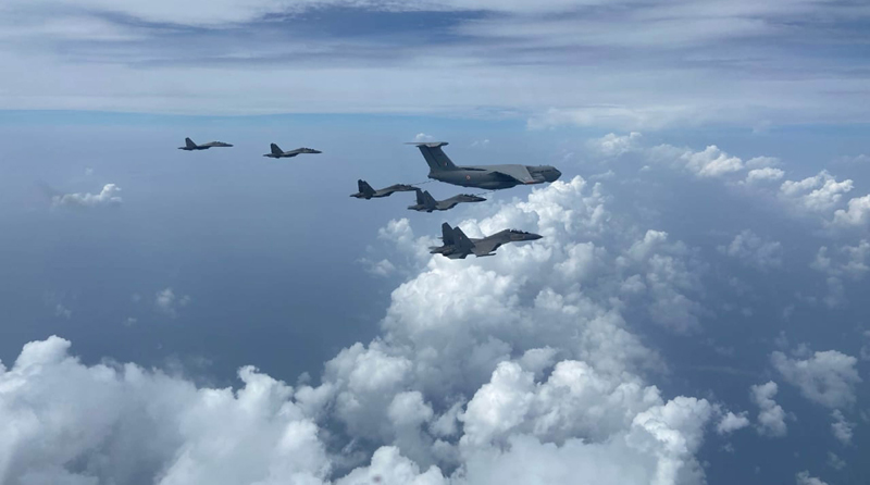 Glimpse of air-to-air refuelling with IAF IL-78 ac