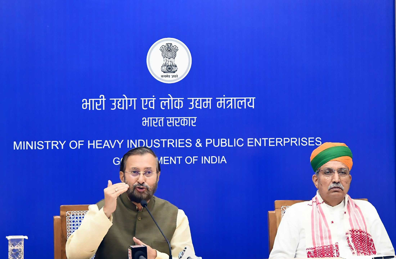 Prakash Javadekar at e-inauguration of high speed track at NATRAX, Indore