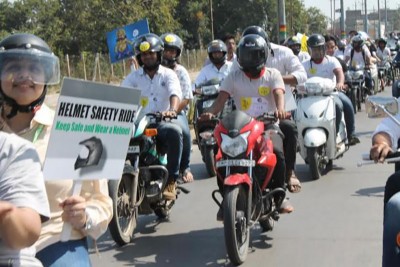 More than 11,000 cases of riding without helmet detected in Assam in December