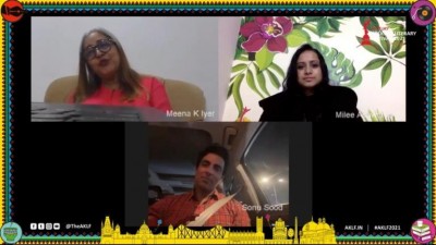 Actor Sonu Sood talks about his philanthropic journey during the lockdown at AKLF2021