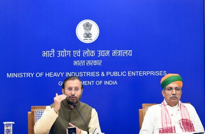 Prakash Javadekar at e-inauguration of high speed track at NATRAX, Indore