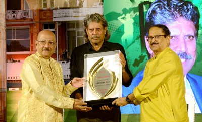P.C. Chandra Group felicitates Kapil Dev in Kolkata