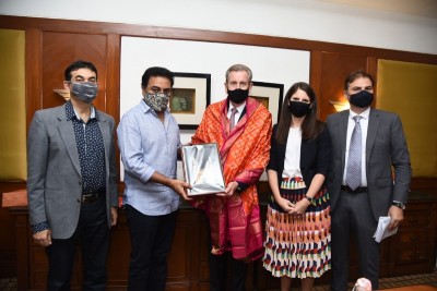 High Commissioner of Australia to India formally meet Telangana IT and Industries Minister