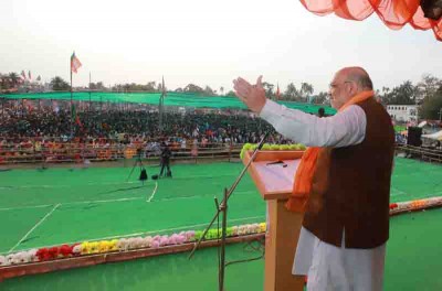 BJP leading in 92 seats in first four phases of polls in Bengal: Amit Shah