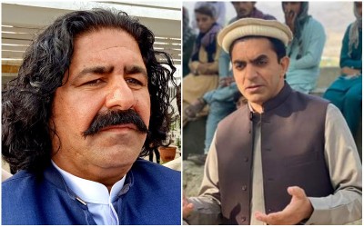 Pakistan MNA Mohsin Dawar protests for not issuing production order for opposition MNA Ali Wazir