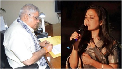 Mahua Moitra trades nepotism charge on Jagdeep Dhankhar, Bengal Guv denies
