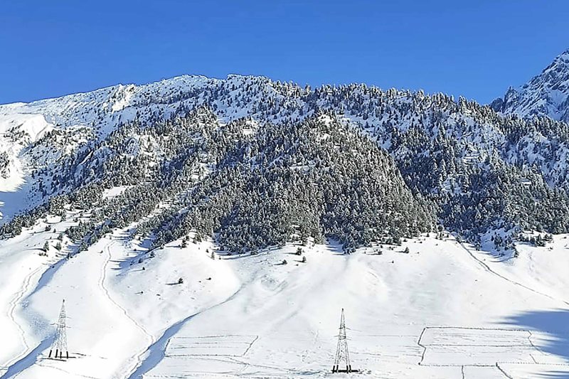 Snowfall in Srinagar