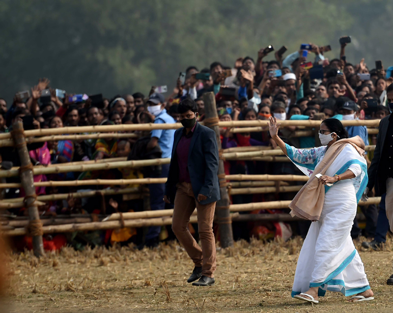 In Images: Mamata Banerjee in Nandigram