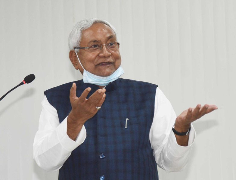 Nitish Kumar addressing political parties