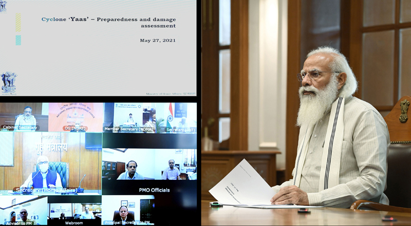 PM Modi chairs meeting to review cyclone Yaas