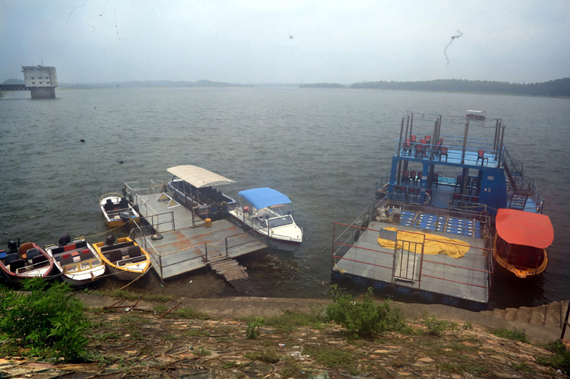View of deserted Tilayah Dam in Jharkhand amid Covid19
