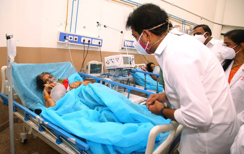 Telangana Information Technology interacts with Covid patients