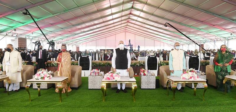 PM Modi performs puja at Jeshoreshwari Kali Temple, in Satkhira, Bangladesh.