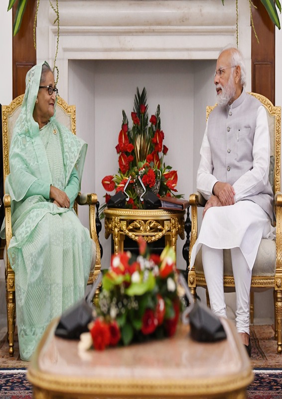 PM Modi, Bangladesh PM Sheikh Hasina witness exchange of MOUs