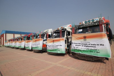 Indian govt despatches fourth convoy of wheat assistance to Afghanistan