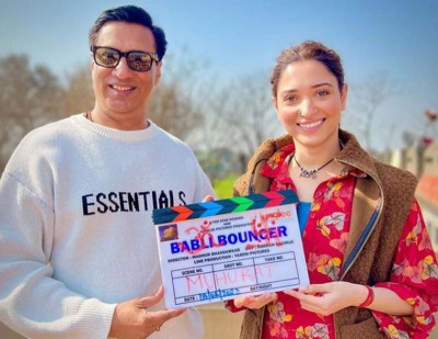 Check out the BTS video of Tamannaah-starrer Babli Bouncer's Muhurat shot