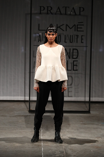 Designer Rajesh Pratap Singh displays his collection at LFW