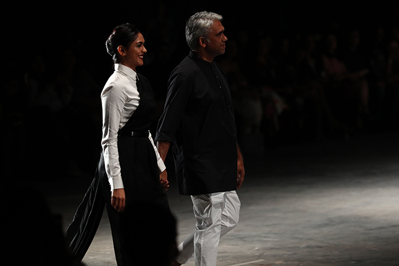 Designer Rajesh Pratap Singh displays his collection at LFW