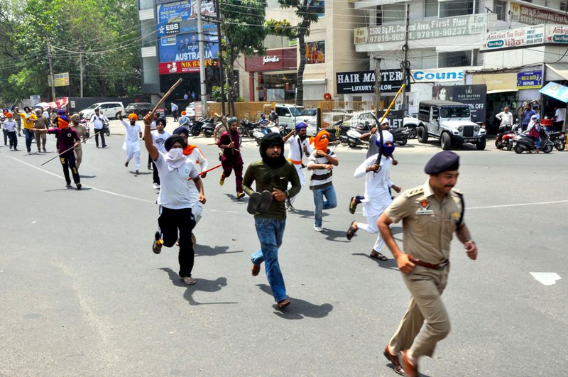 Two groups clash in Punjab's Patiala during anti-Khalistan protest
