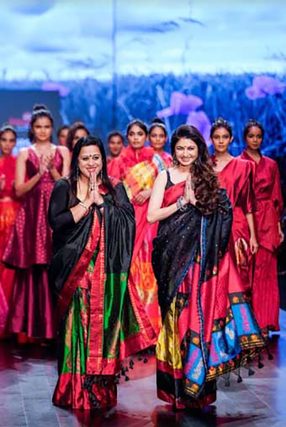 Sanjukta Dutta brings colourful festive fervour at Lakme Fashion Week