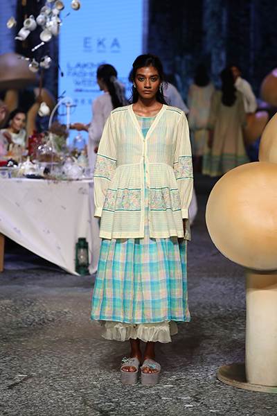 Eka showcases the spring summer collection at the Lakme Fashion Week 2022