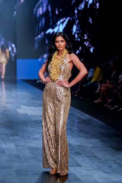 LKW: Nikita Tandon’s metallic fashion offering glitters