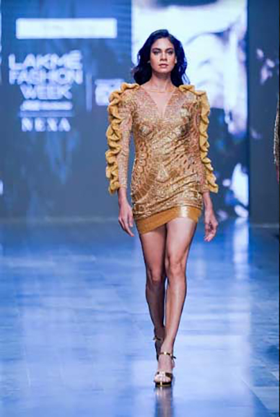 LKW: Nikita Tandon’s metallic fashion offering glitters