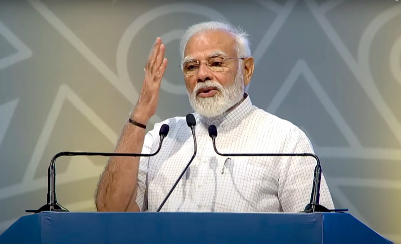 PM Modi inaugurates Bharat Drone in Delhi