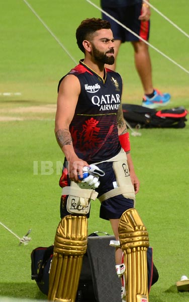 Virat Kohli at Eden Gardens in Kolkata ahead of KKR match